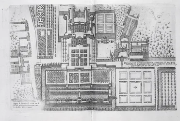 Le château, les jardins et une partie du parc de Verneuil, de 
